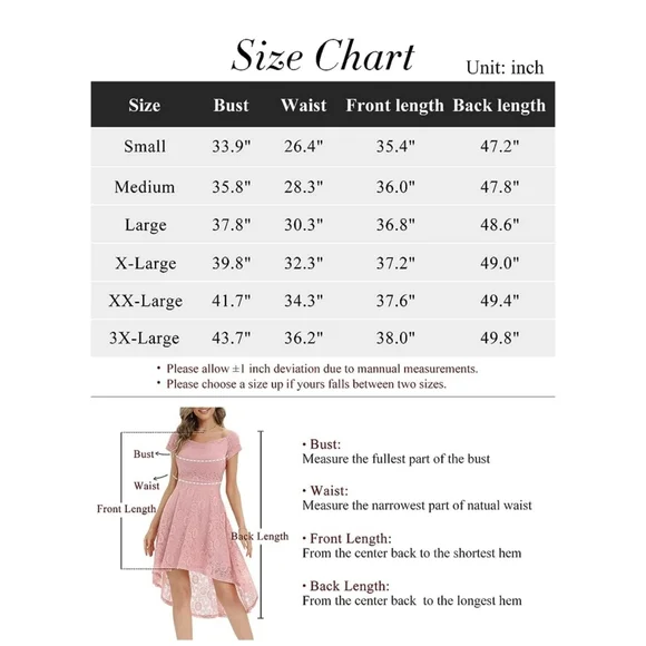 Off The Shoulder Short Sleeve High Low Lace Dress - Picture 10 of 10